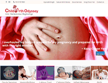 Tablet Screenshot of childbirthodyssey.com